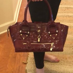 💯 authentic-Burberry patent leather handbag